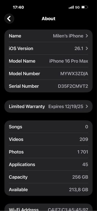 Iphone 16 pro max 512 gold
