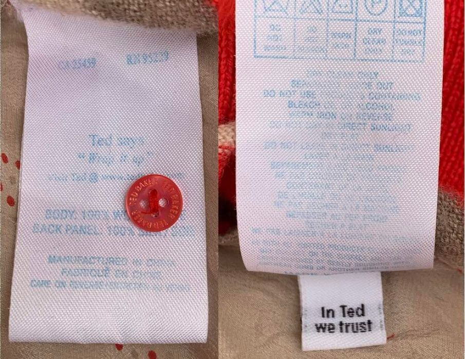 TED BAKER Cardigan Maneci 3/4 Dungi Lana Matase Original UK Oferta