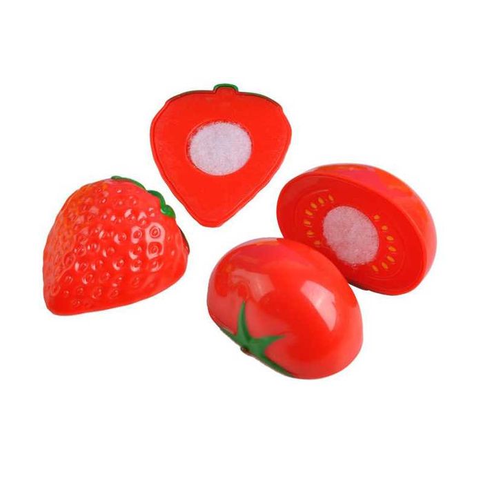 Jucarie set fructe si legume pentru copii format din 14 piese colorate