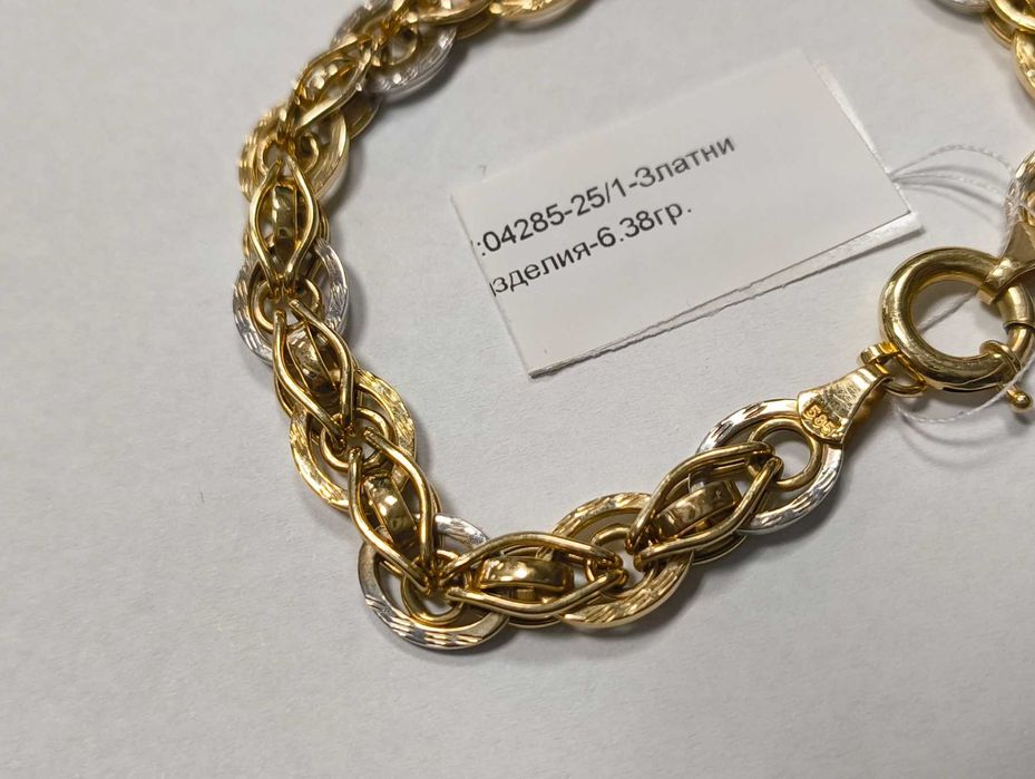 ***ПРОМОЦИЯ*** Чисто нова златна гривна 6.38гр. 14К