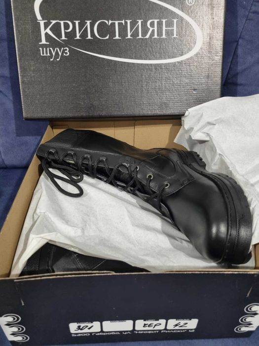 Мъжки кожени ботуши боти