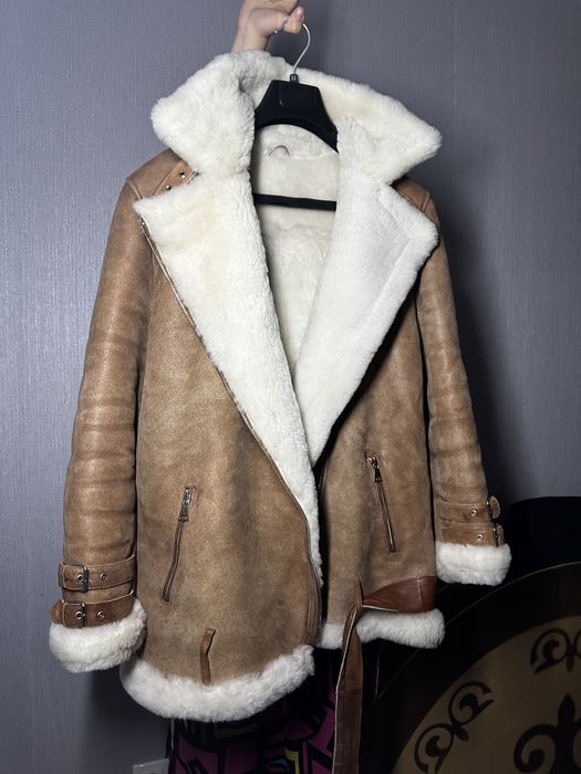 Авиатор дубленка натуралка Турция