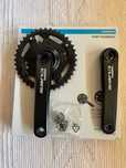 Angrenaj pedalier Shimano Cues x 2, maneta stanga Shimano Deore x 2