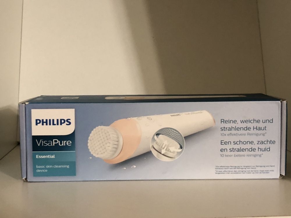 Четка за почистване на лице Philips Visapure BSC200/01, розово/бяло