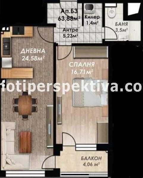 Продава се Двустаен апартамент в Пловдив, Кършияка - 73 кв.м за 1507 €/кв.м - Снимка #14