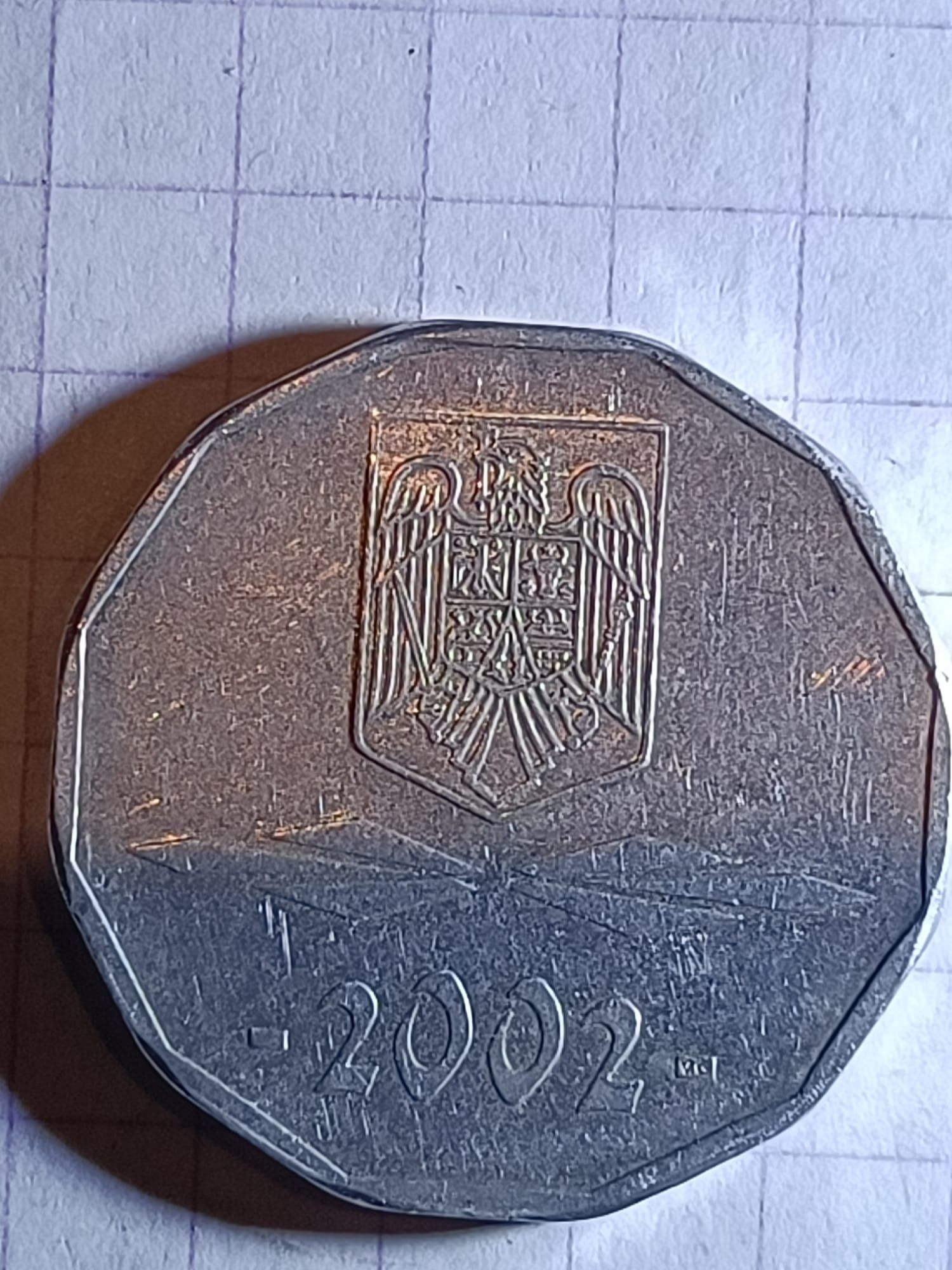 Moneda 5000 lei, 2002