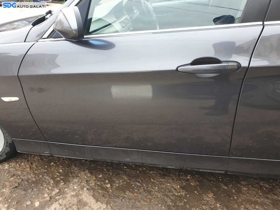 Portiera Portiere Usa Usi Stanga Fata Dezechipata BMW Seria 3 E90 E91 2004 - 2011 Culoare A22/7 Sparkling Graphite M [C3446]