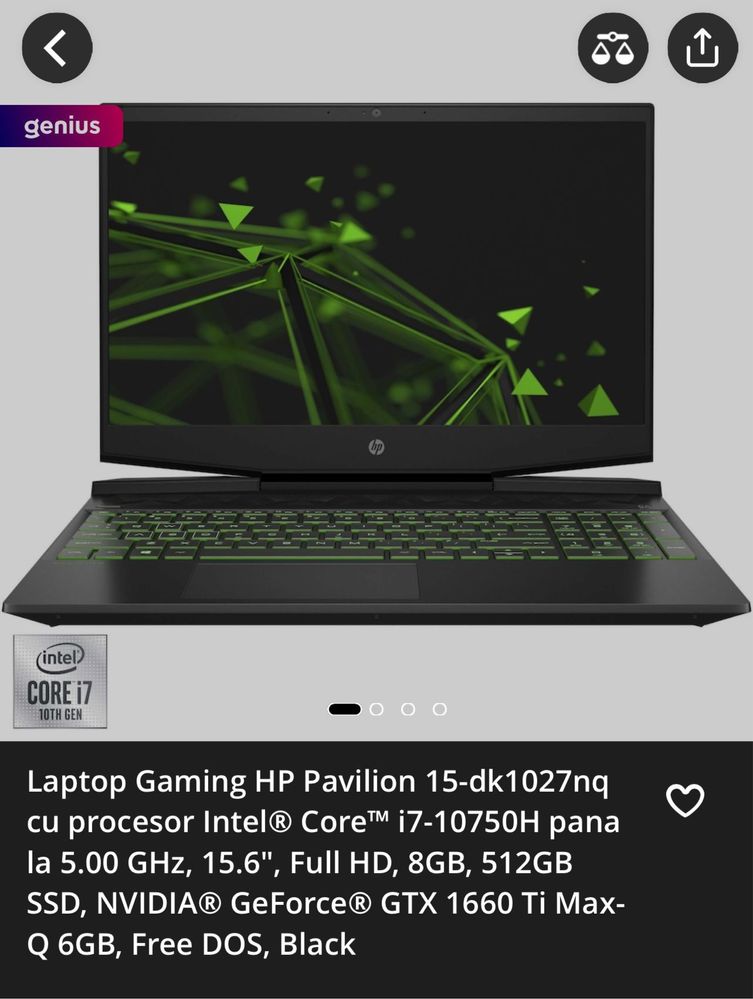 Laptop Gaming HP Pavilion