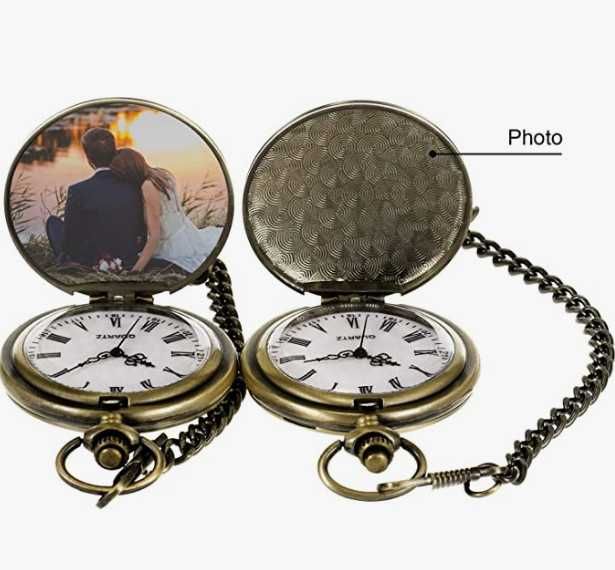 Мъжки джобен часовник TREEWETO с гравиран надпис