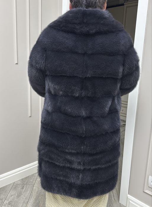 Шуба норка трансформер! Цвет графит! Новая