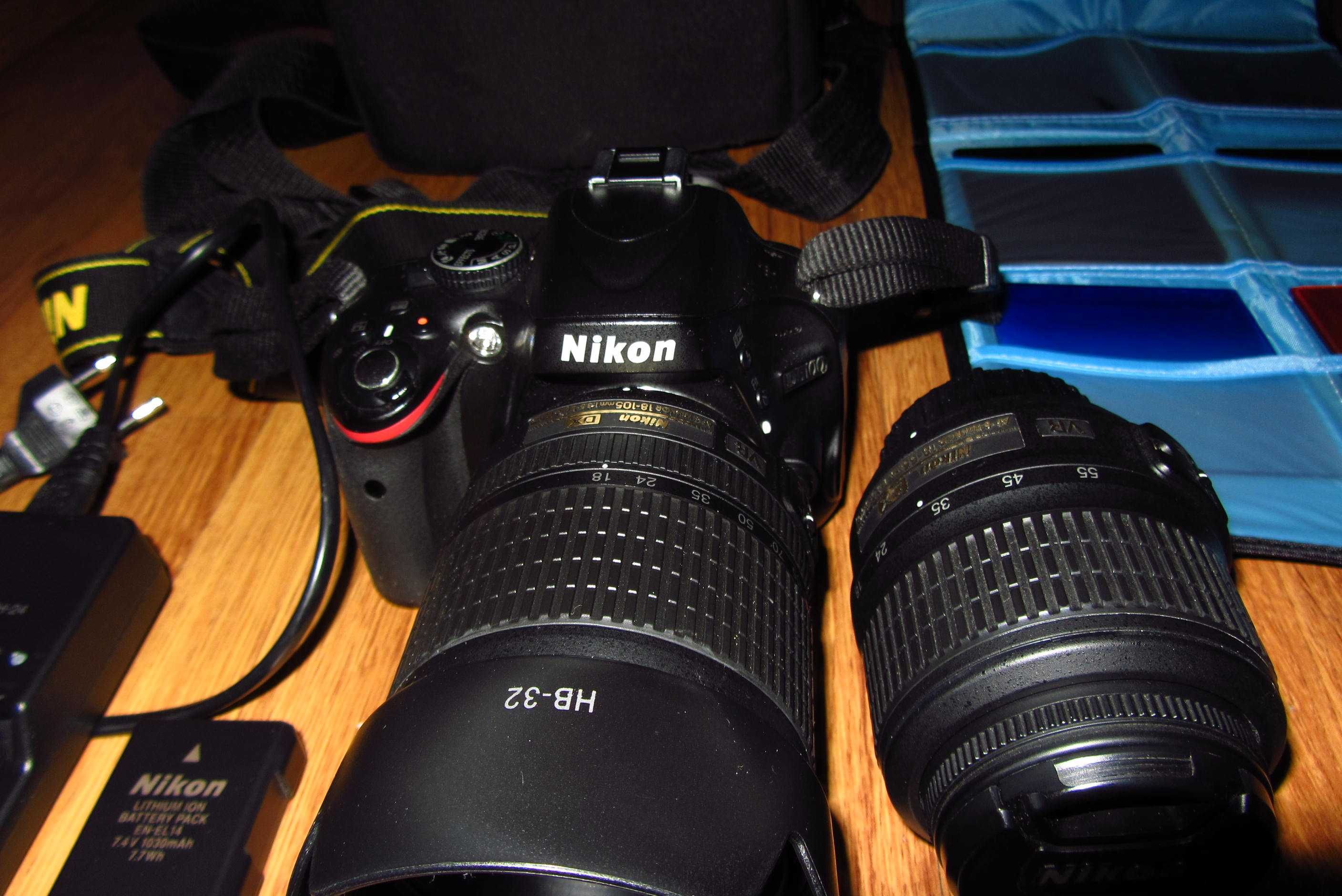 Nikon D5100 Китов обектив + 18/105 перфектен и много запазен