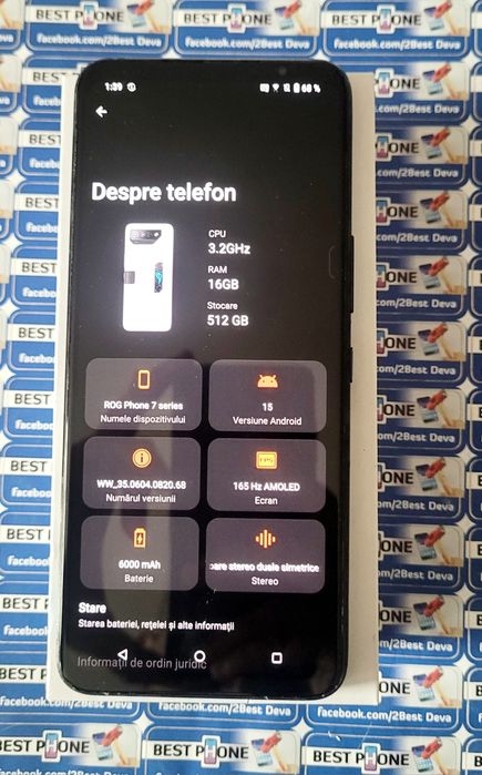 Magazin Rate Asus Rog 7 2200Lei 6Luni Garantie