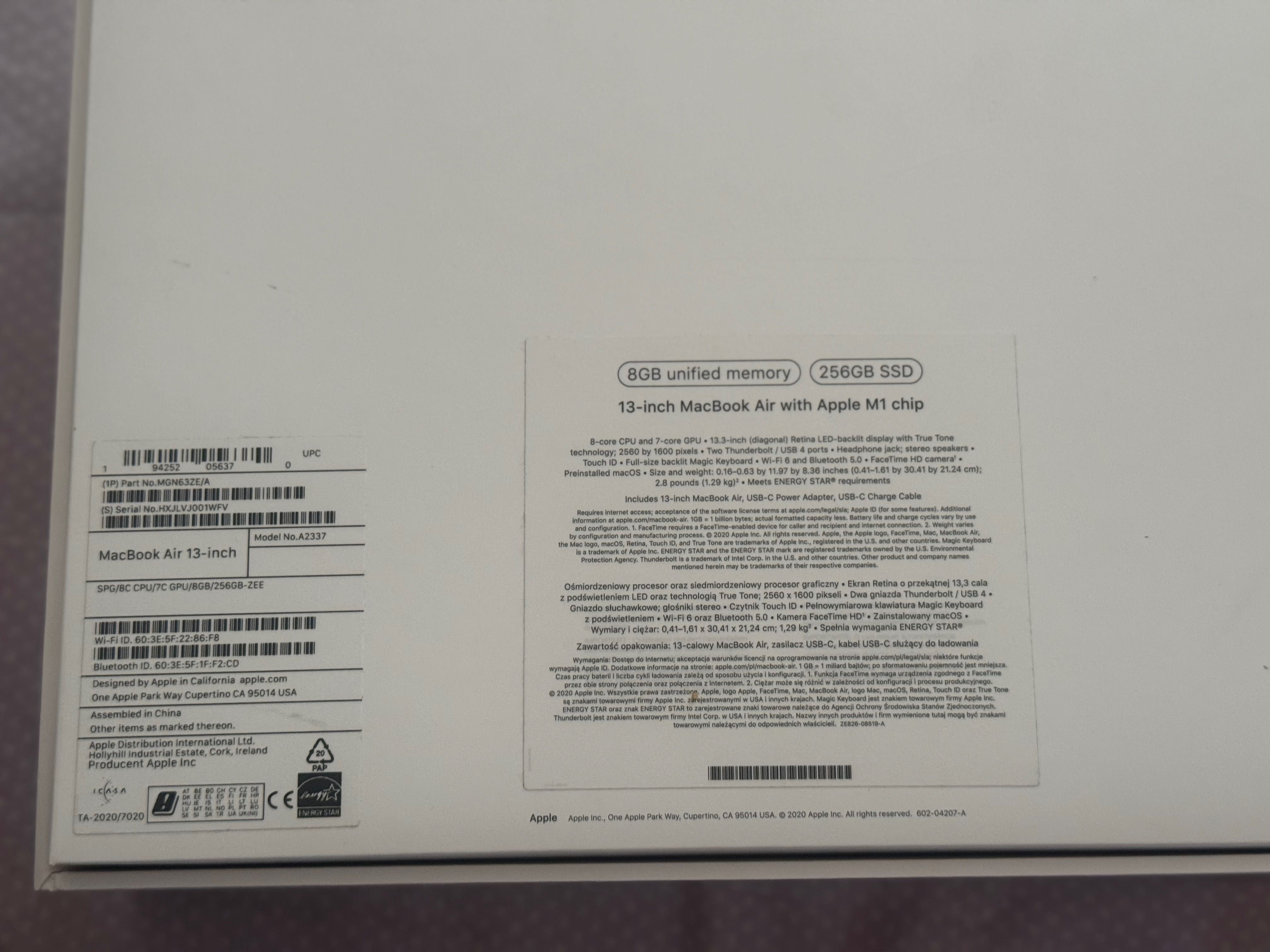 MacBook Air 13" 2020