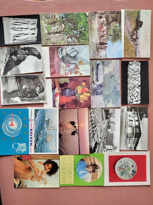 Lot 135 cărți poștale tematici diverse, 1970-1980, alb-negru și color