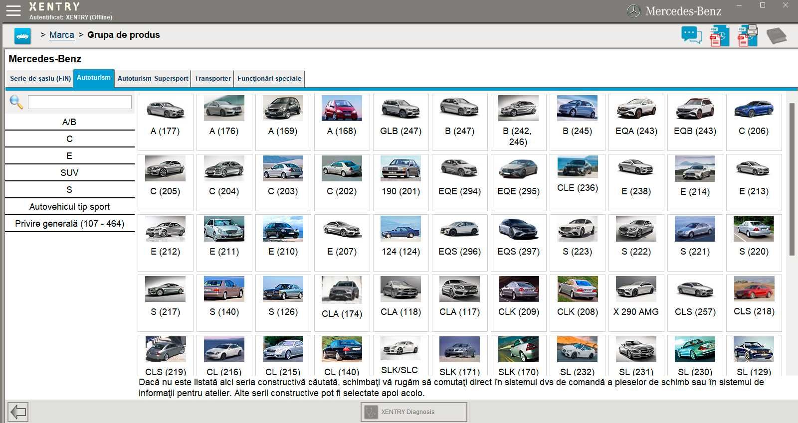 Tester/Diagnoza MERCEDES Xentry/Das la fel ca Star C3/C4/C5/C6