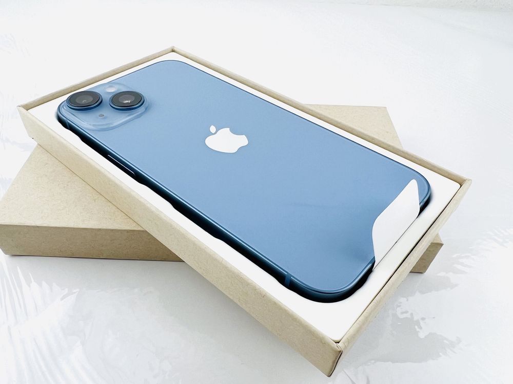 НОВ! Apple iPhone 14 128GB Blue Apple Care Plus Гаранция!