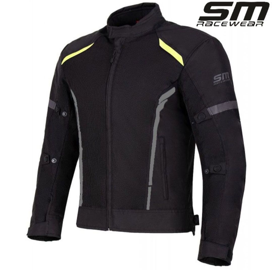 Geaca moto SM Meshtech Black-Neon mărimea S, M, L, XL, 2XL Noua!