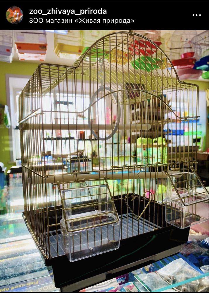 Клетки для попугаев, канареек. в зоомагазине «Живая Природа»