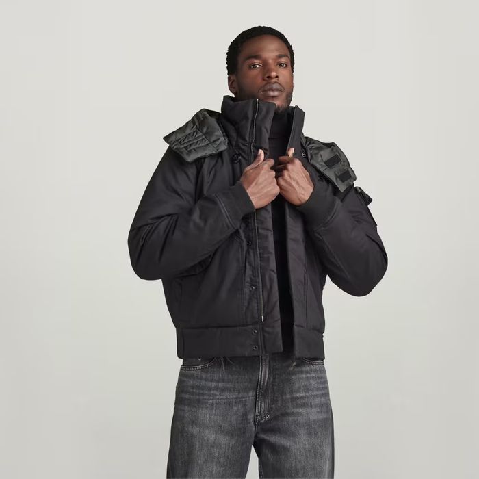 Водоустойчиво G-Star Raw Flight M L XL XXL ново мъжко черно яке бомбер