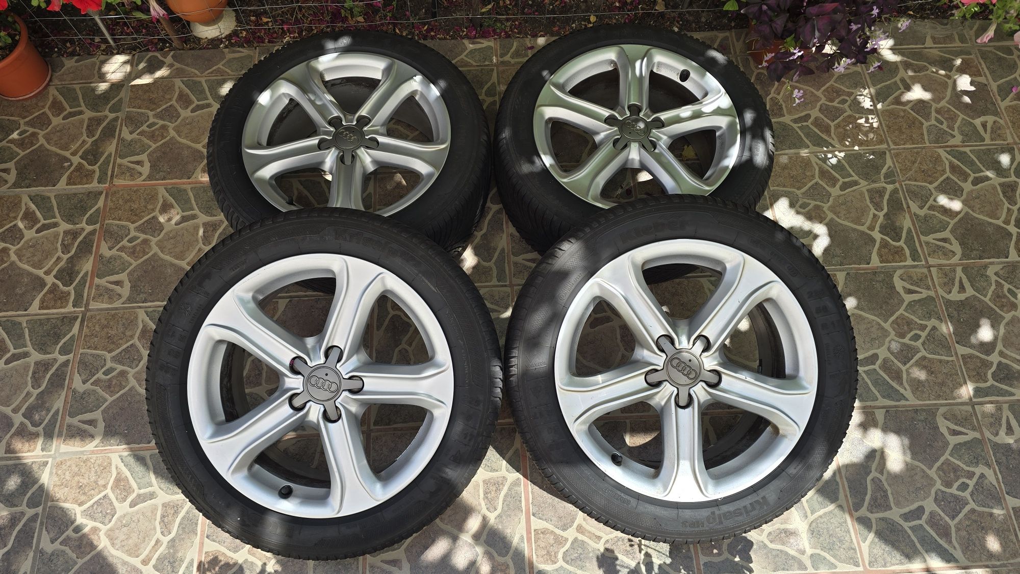 Jante aliaj 5x112 audi Anvelope 225 50 r17 roti a4 a5 b9 b8