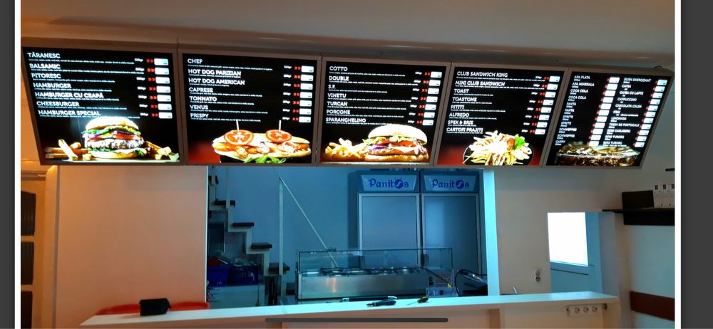 Panou  luminat led  ,pentru meniuri