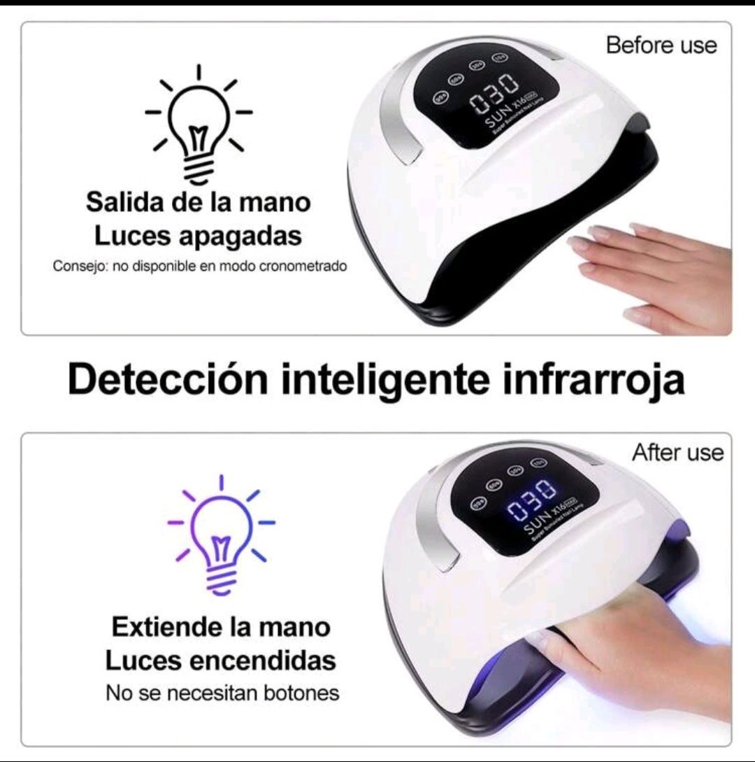 Професионална лампа за маникюр SUN X16 MAX – 320 W – 72 LEDs