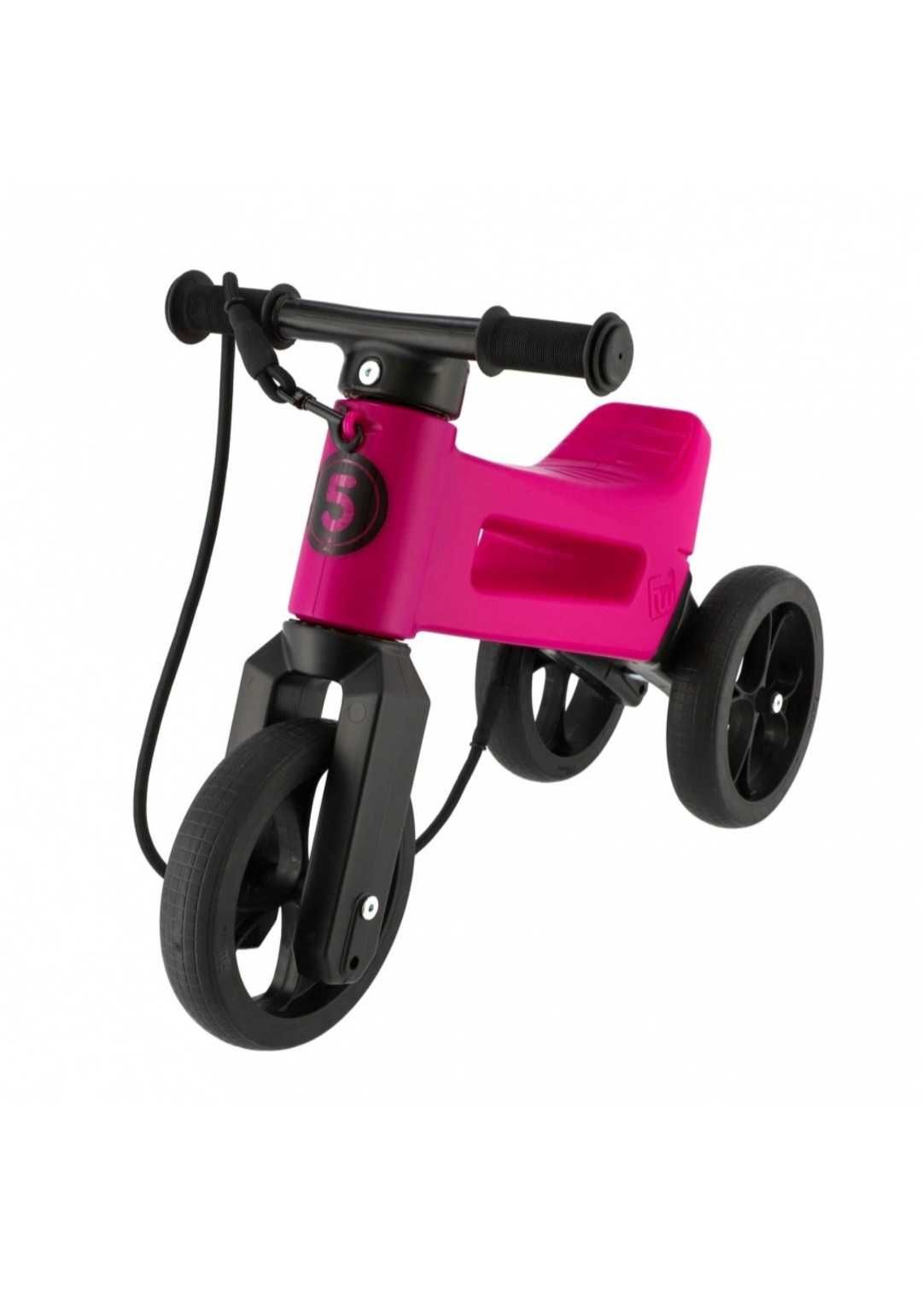 Bicicleta fara pedale 2 in 1 Funny Wheels Rider SuperSport Raspberry