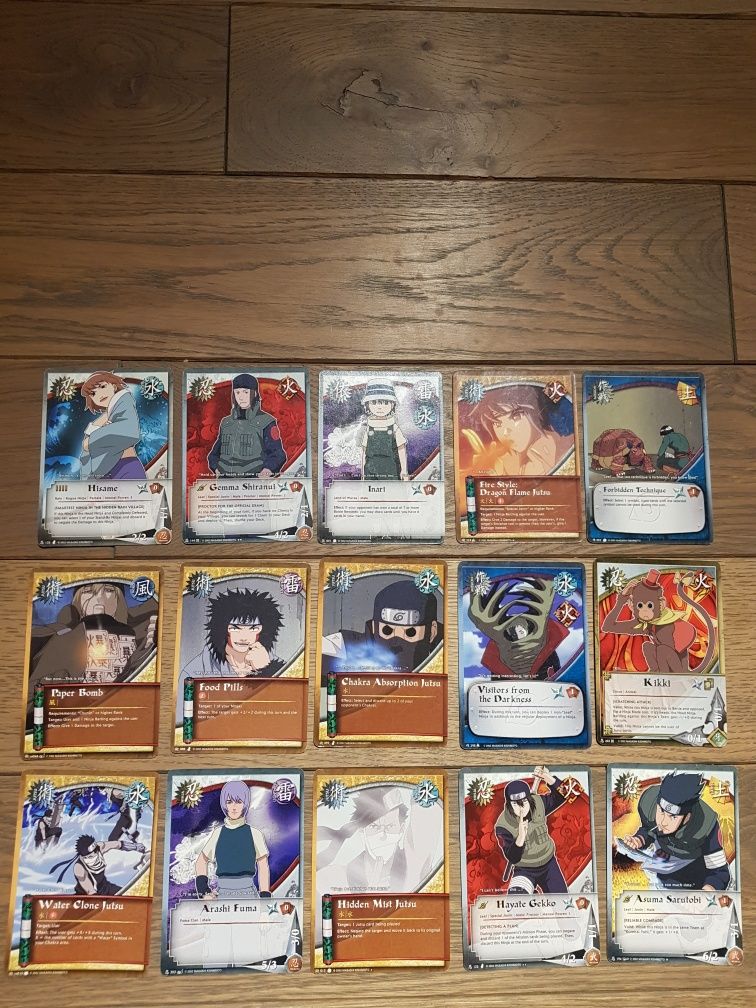 Naruto Collective Card Game: Rare, Uncommon and Common Cards