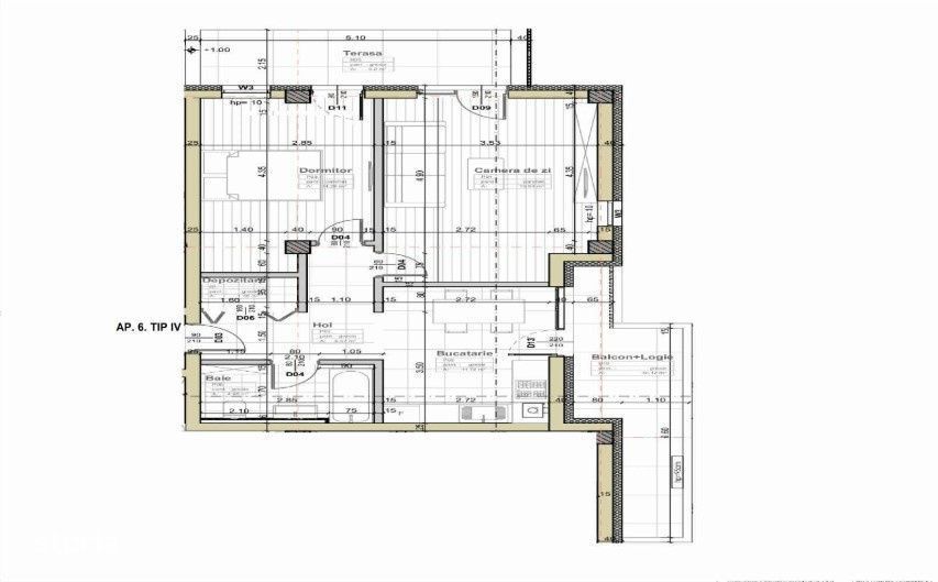 Apartament 2 camere, bucatarie separata, TVA inclus