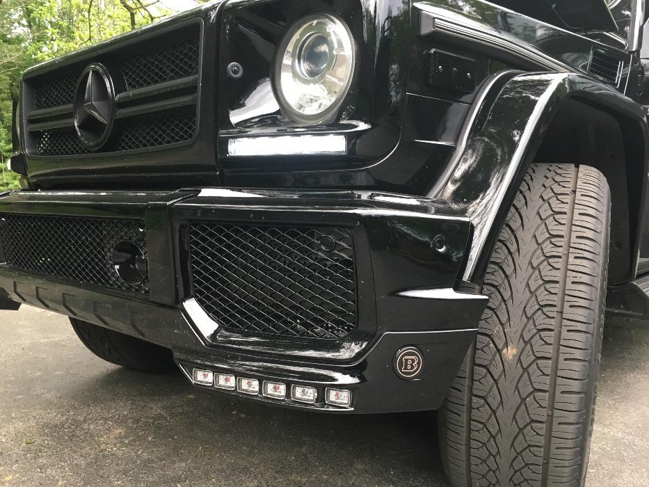 Спойлер тип BRABUS с DRL за предна AMG броня Mercedes G класа W463