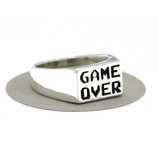 Inel ghiul argint 925 game over