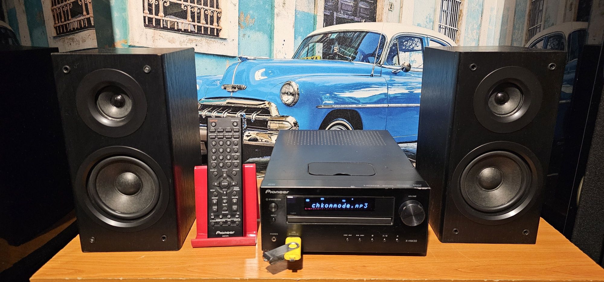 Sistem audio Pioneer X HM 30 receiver cd radio USB auxiliar I-pd boxe