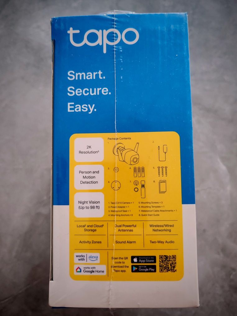 Camera wifi exterior - Tapo tp-link - SIGILATA