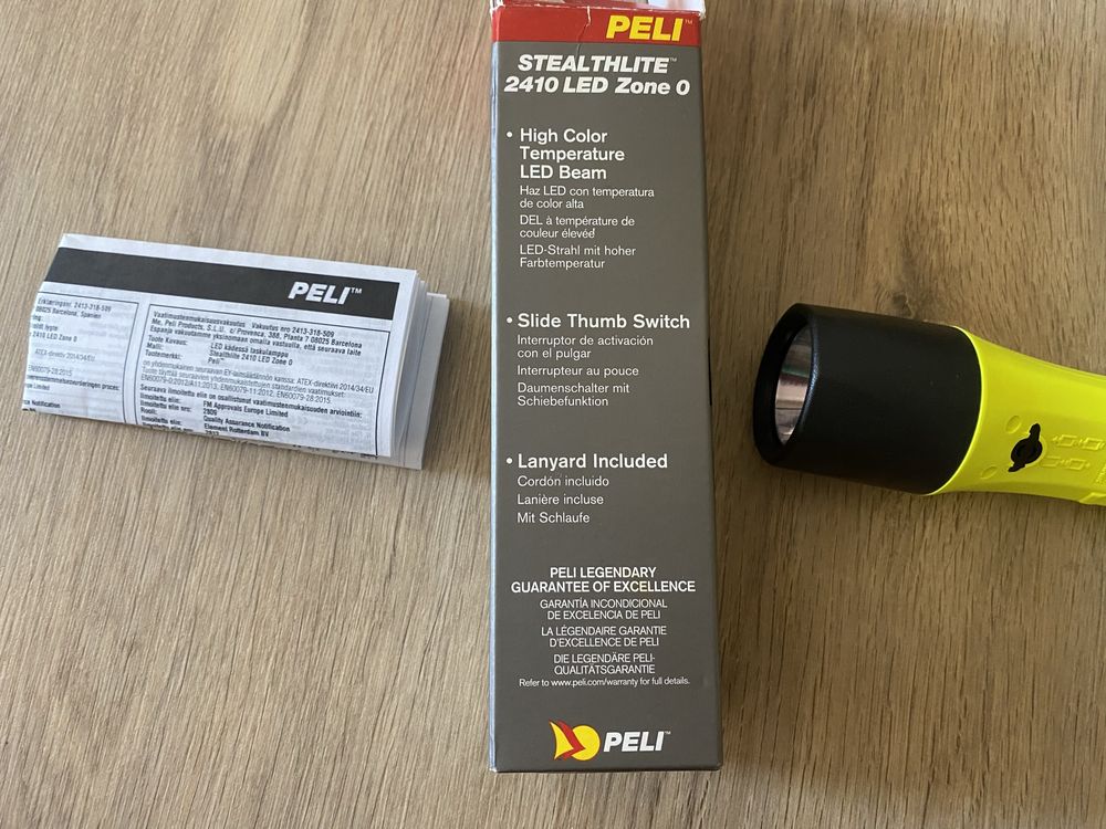 Професионален фенер Peli StealthLite 2410 Zone 0 (IPX7)
