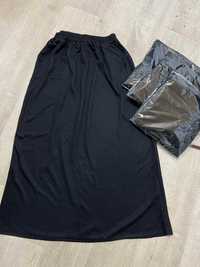 Продам новую черную базовую юбку в пол, широкая, теплая