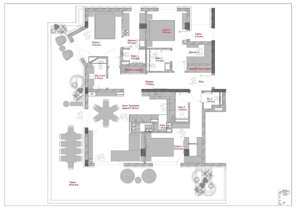 Продава се Четиристаен апартамент в София, Овча купел - 229 кв.м за 1350 €/кв.м - Снимка #3