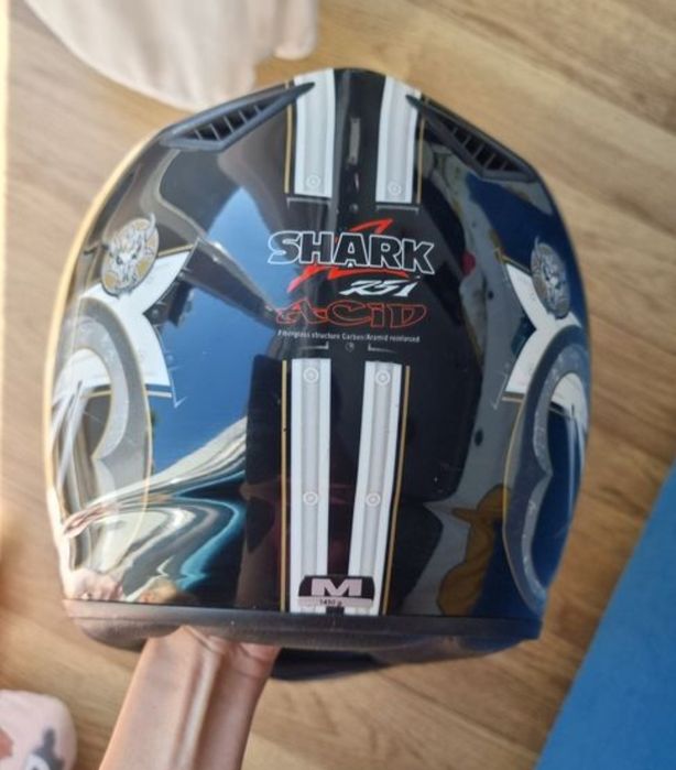 Casca moto Shatk RSI Acid Fiberglass, Carbon marimea M