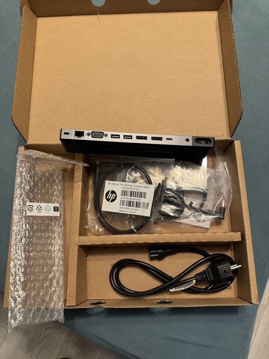 HP Dock Elite Thunderbolt 3 cutie completa cu incarcator 150W