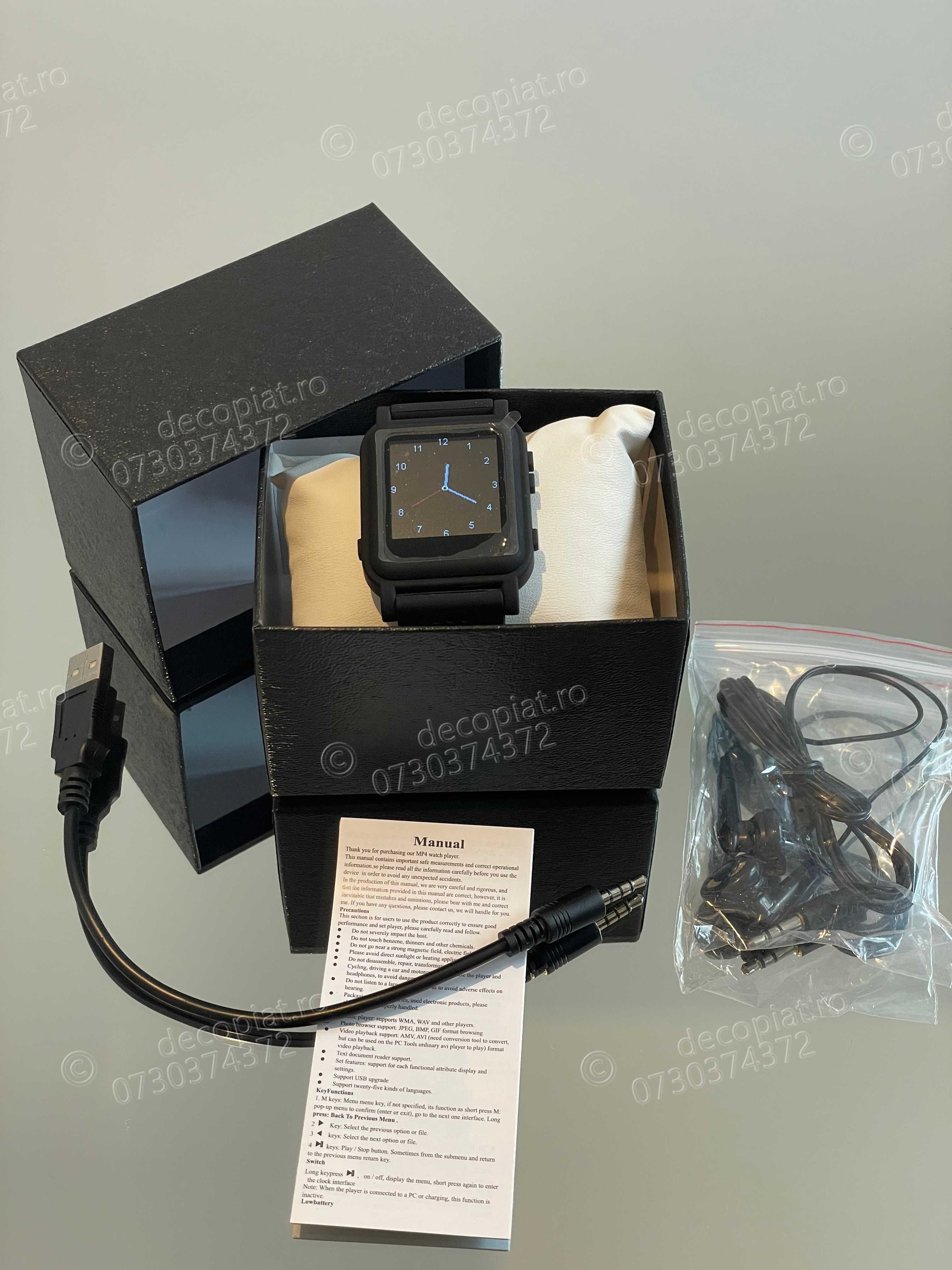 Ceas MP4 2025 Cu fisiere TEXT sistem copiat, Performanță si Eleganță