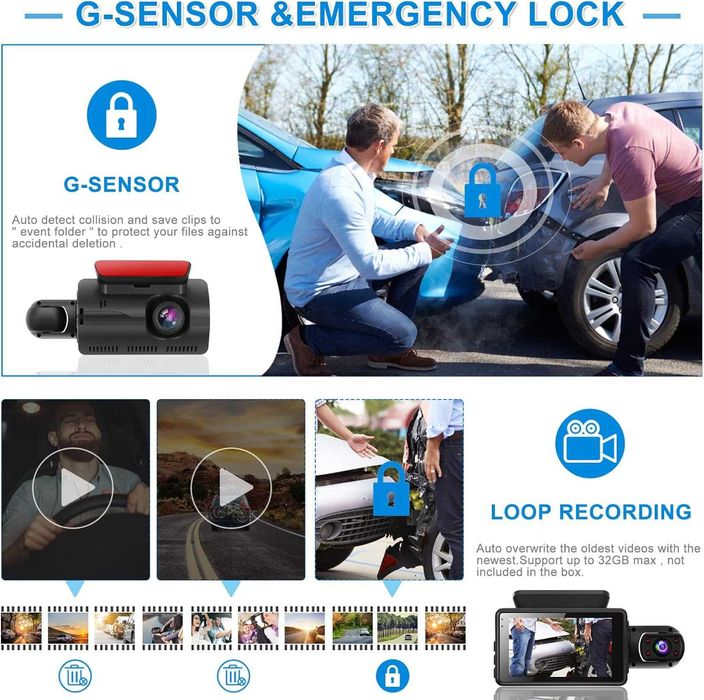 3в1 DVD Камера, Предна и Задна, HD Камера, Широкоъгълен Обектив