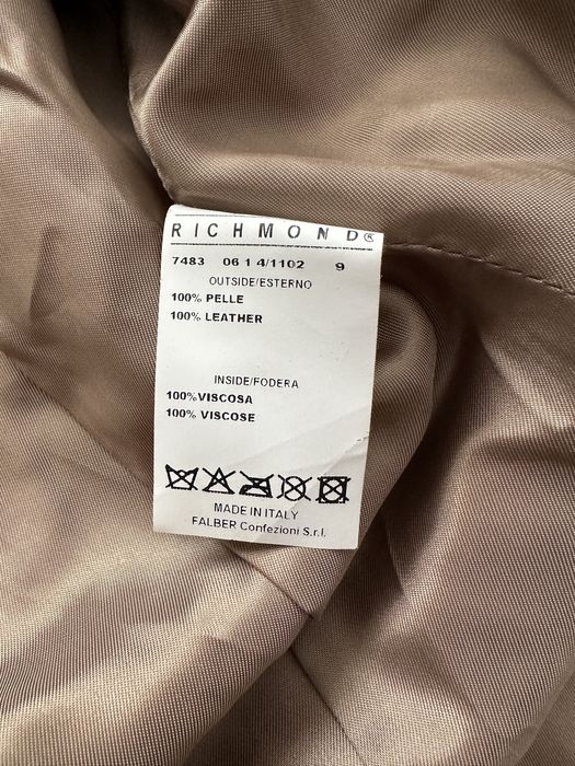 Geaca piele Richmond S maro