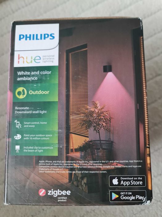 Aplica exterior Philips Hue patrata