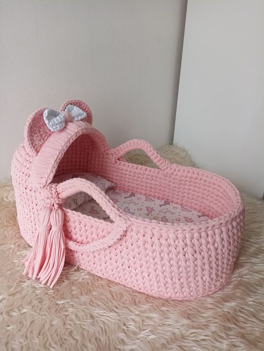 Вязаные люльки, пледы и корзины на заказ