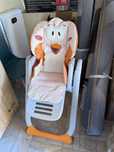 Scaun de masa Chicco Polly 2 Start Fancy Chicken, Portocaliu