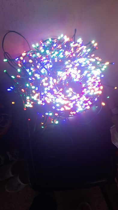 Instalație decor casā exterior, pentru sărbătorile de iarnă