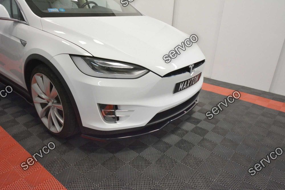 Prelungire splitter bara fata Tesla Model X 2015- v2 - Maxton Design