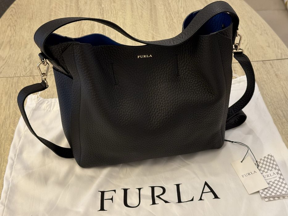 Geanta Furla (piele neagra) -  Italia - Noua