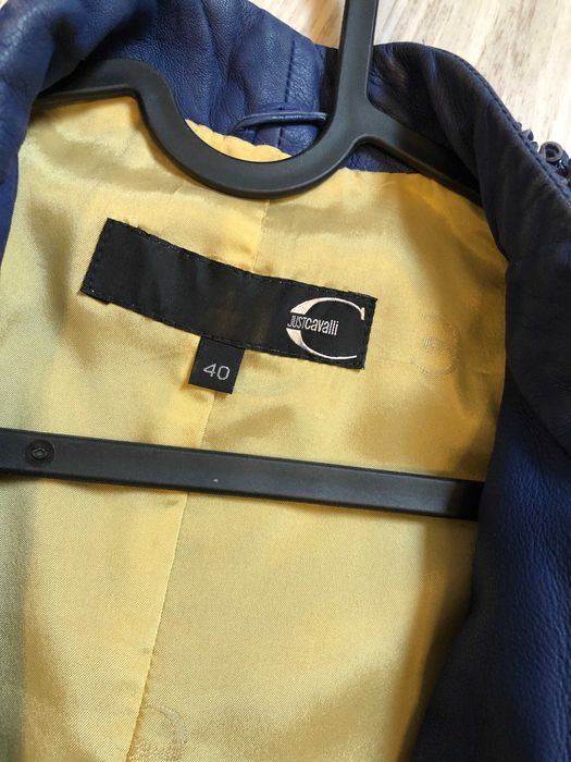 Just Cavalli geaca dama piele S-XS sau 40 italy, autentica