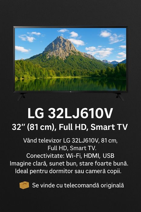 LG 32LJ610V – 32" (81 cm), Full HD, Smart TV