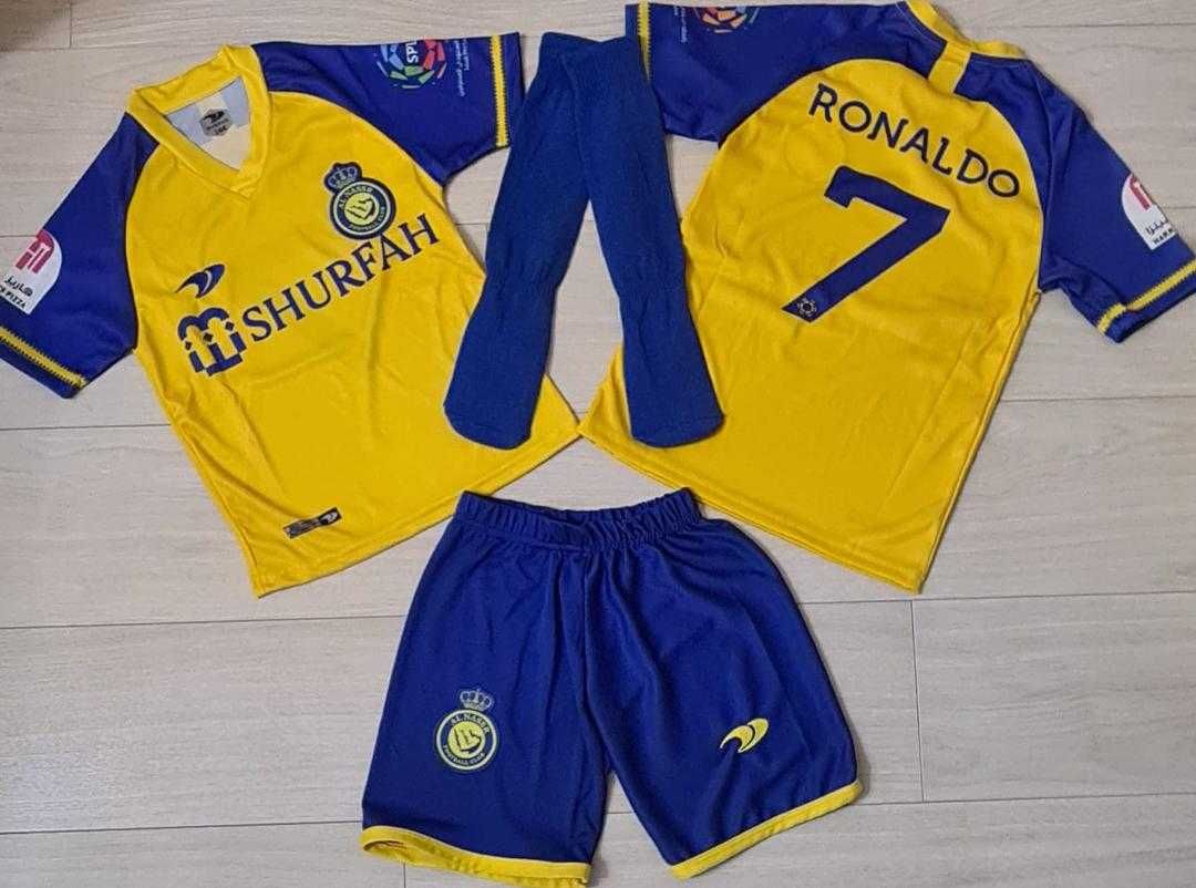 Echipamente COMPLETE fotbal copii RONALDO-AL NASSR,model nou!